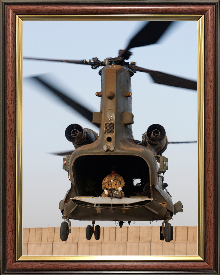 RAF Chinook Ramp Down FOB Shawqat Helmand July 2011