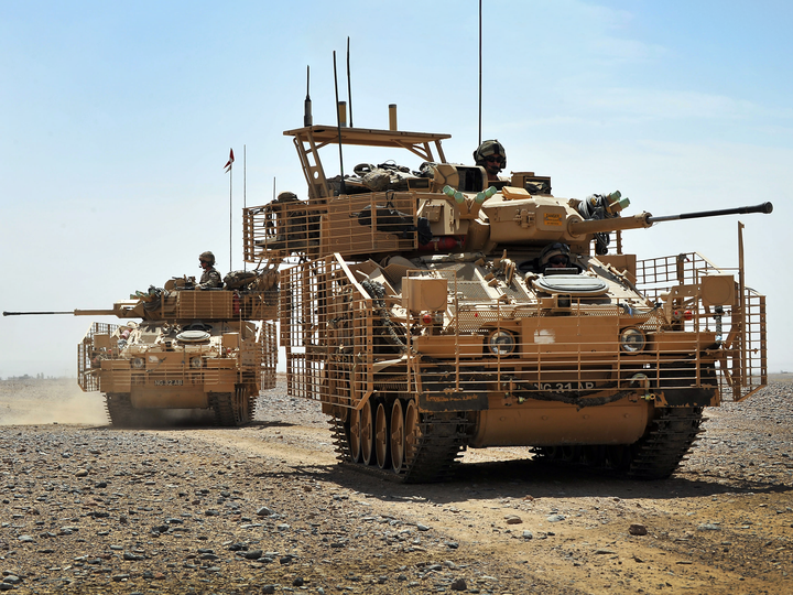 British Army 9th/12th Lancers Scimitar Mk2 Helmand 2011