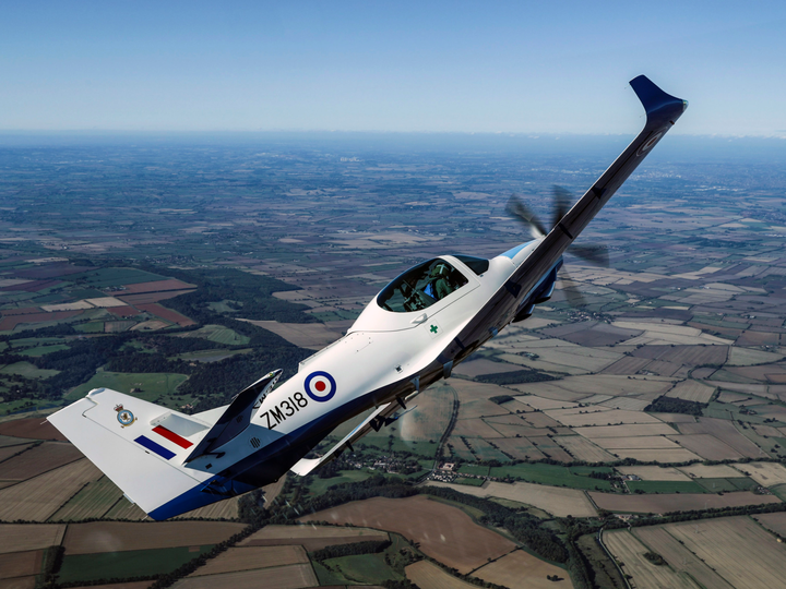 RAF Grob Prefect T1 in flight Photo Print - Royal Air Force Aircraft Hampshire Prints 6 x 4 No Frame No