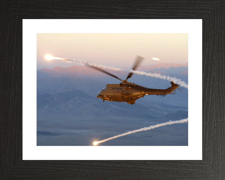 RAF 33 Squadron Puma HC2 Flares Afghanistan December 2015