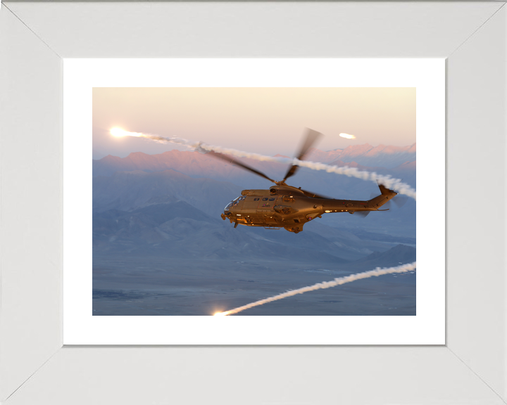 RAF 33 Squadron Puma HC2 Flares Afghanistan December 2015