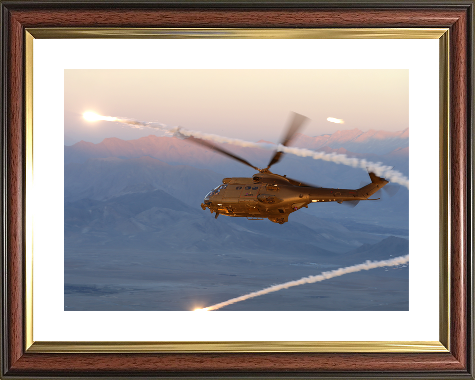 RAF 33 Squadron Puma HC2 Flares Afghanistan December 2015