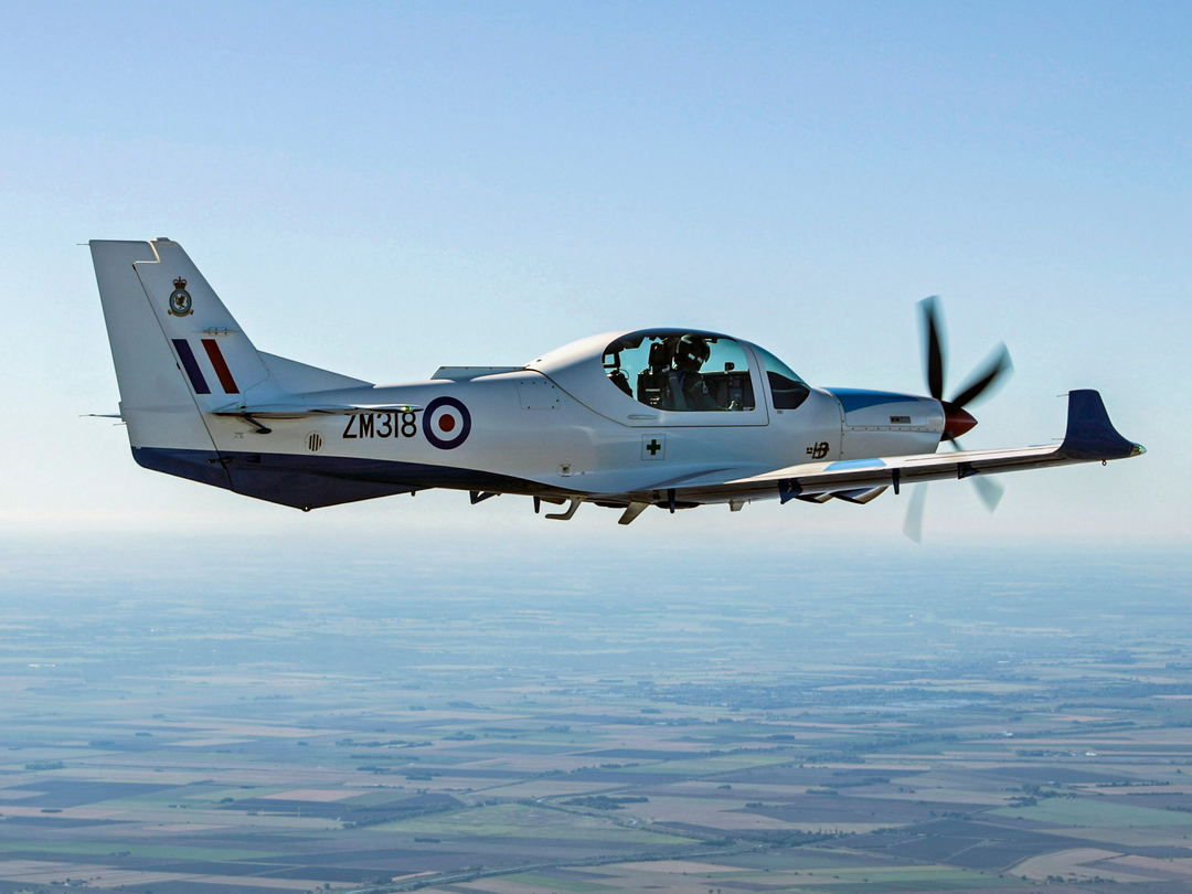 RAF Grob Training Plane in flight Photo Print - Royal Air Force Aircraft Hampshire Prints 6 x 4 No Frame No