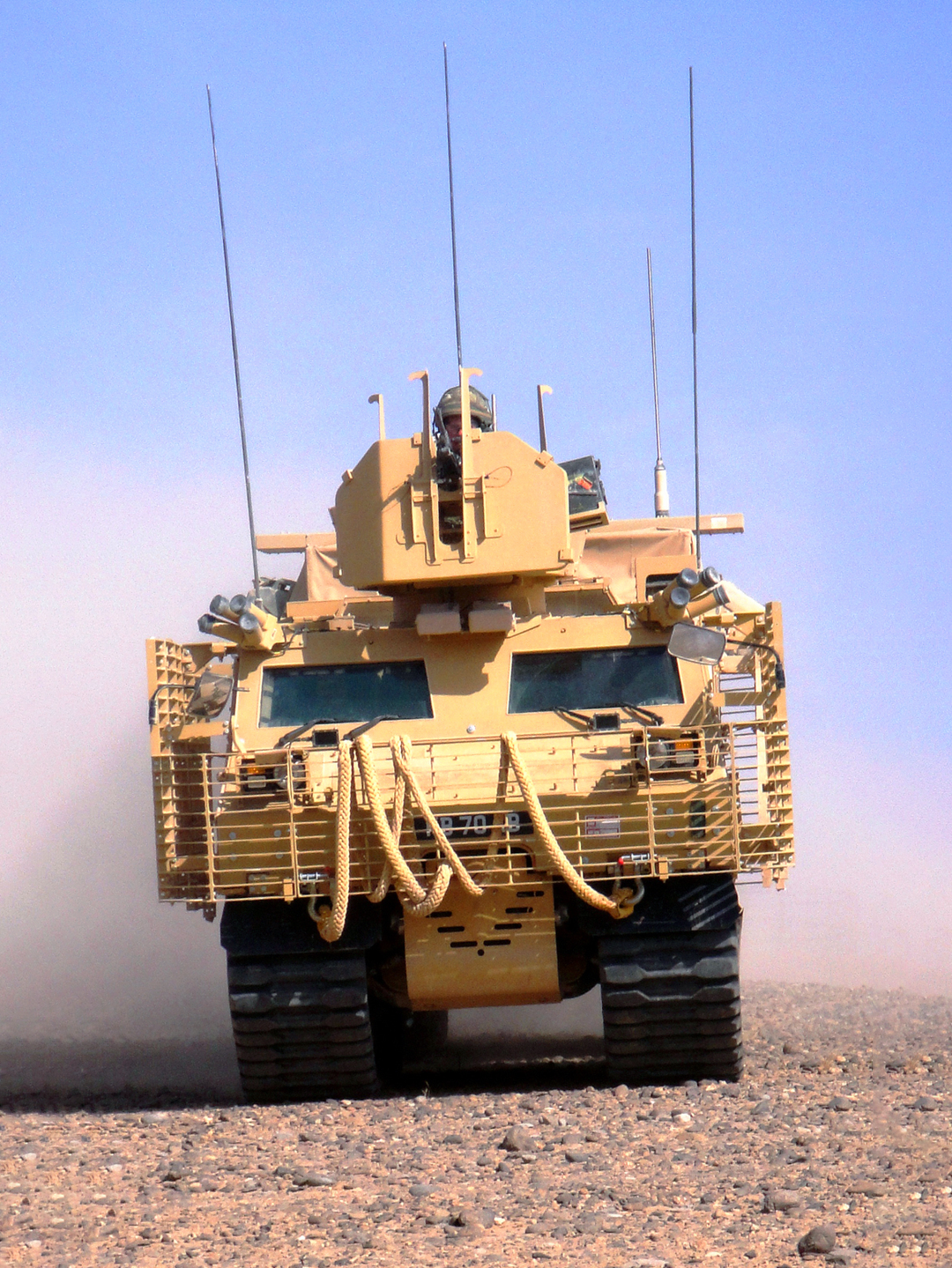 British Army 2 RTR Warthog Head-On June 2010