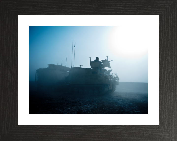 British Army SCOTS DG Warthog Silhouette Helmand July 2011