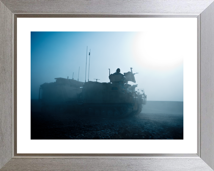 British Army SCOTS DG Warthog Silhouette Helmand July 2011