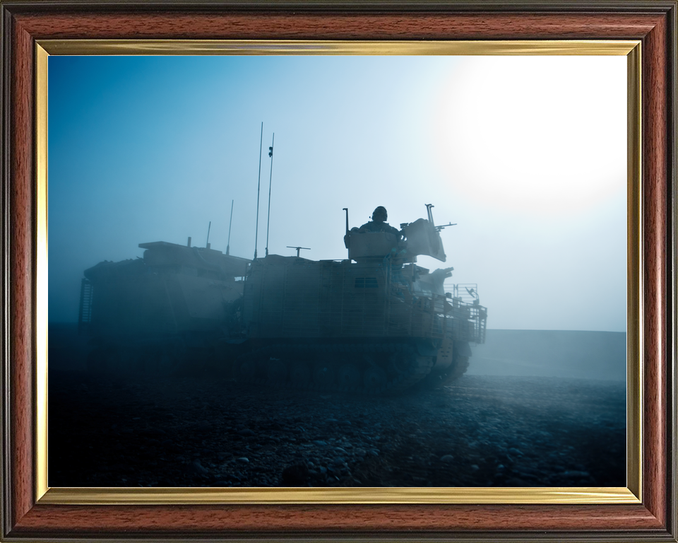 British Army SCOTS DG Warthog Silhouette Helmand July 2011