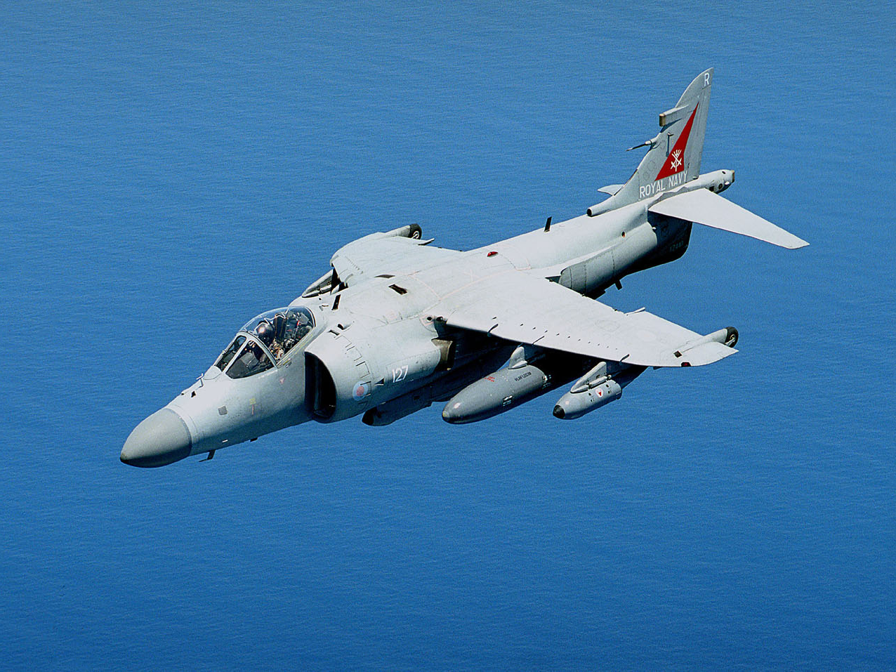 Royal Navy Harrier FA2 Jet In Flight 2001 Photo Print Naval Aircraft W royal-navy-harrier-fa2-jet-in-flight-2001-photo-print-naval-aircraft-w