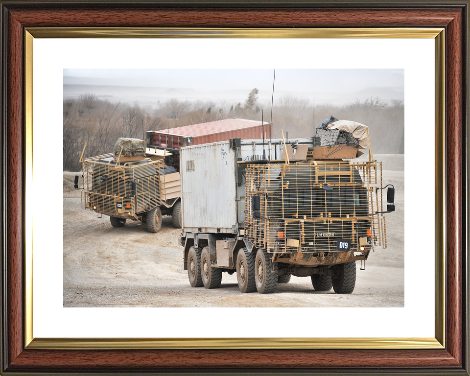 British Army 1 LSR EPLS Convoy Helmand February 2012