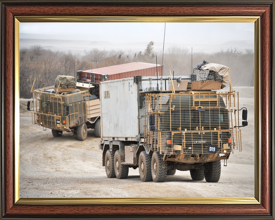 British Army 1 LSR EPLS Convoy Helmand February 2012