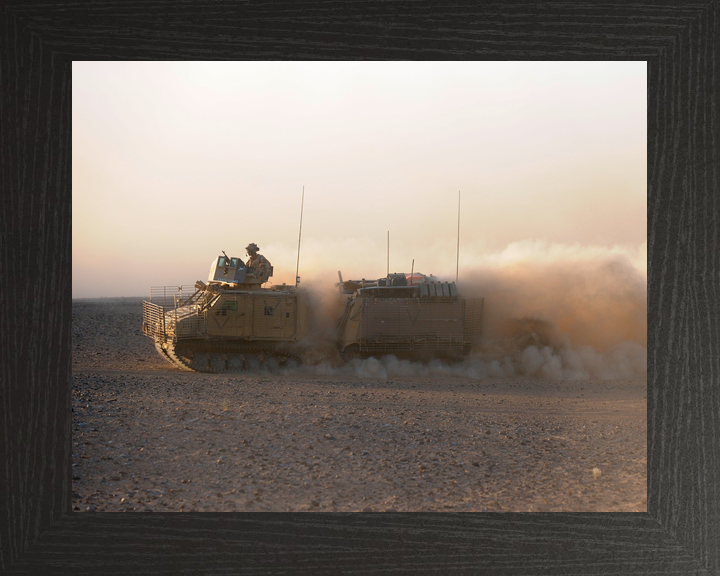 British Army Viking Armoured Vehicle Dust Helmand 2009