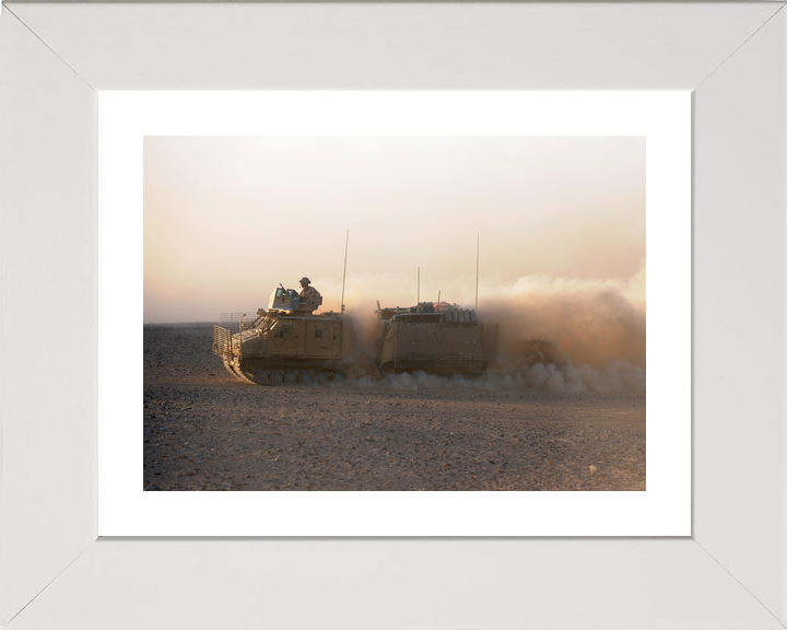 British Army Viking Armoured Vehicle Dust Helmand 2009