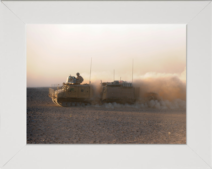 British Army Viking Armoured Vehicle Dust Helmand 2009