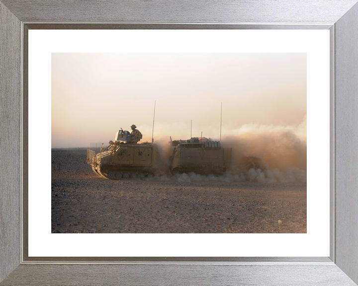 British Army Viking Armoured Vehicle Dust Helmand 2009