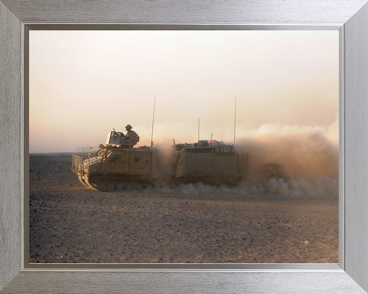 British Army Viking Armoured Vehicle Dust Helmand 2009