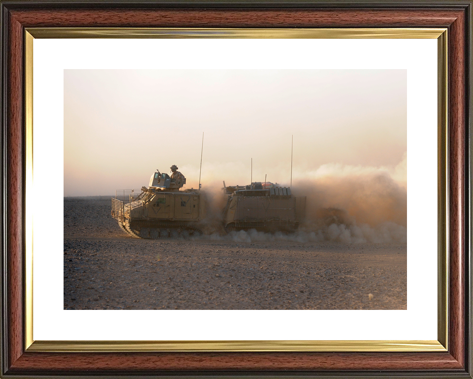 British Army Viking Armoured Vehicle Dust Helmand 2009