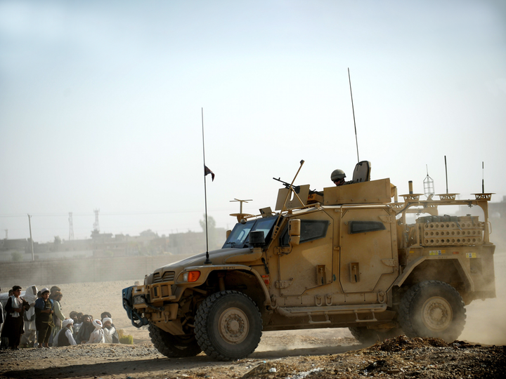British Army Scots Guards Husky Patrol Lashkar Gah October 2010