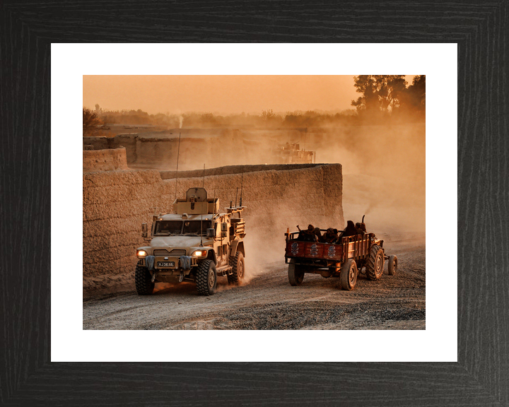 British Army Husky Route Trident Helmand January 2011