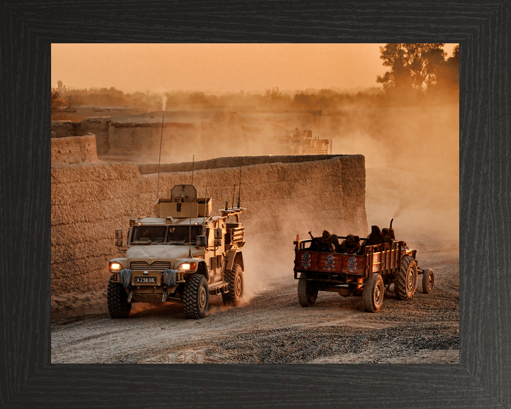 British Army Husky Route Trident Helmand January 2011