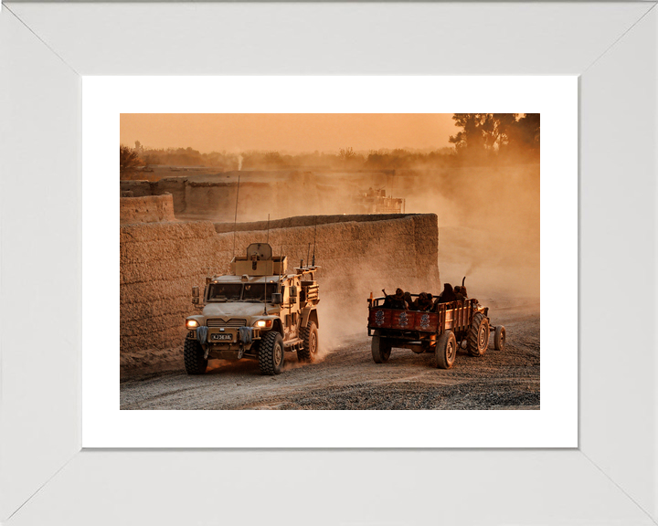 British Army Husky Route Trident Helmand January 2011
