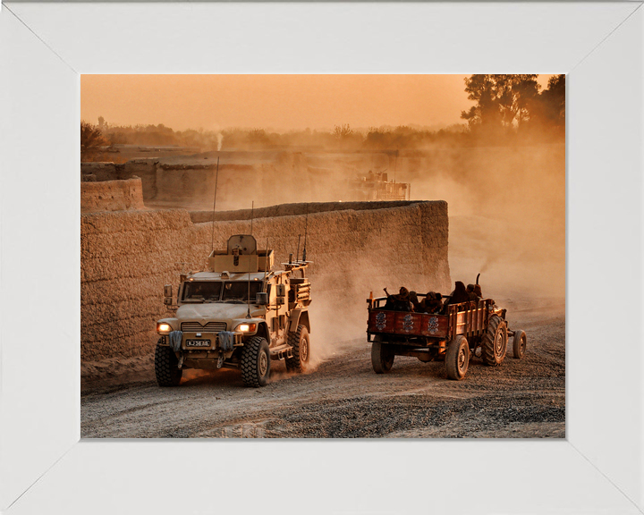British Army Husky Route Trident Helmand January 2011