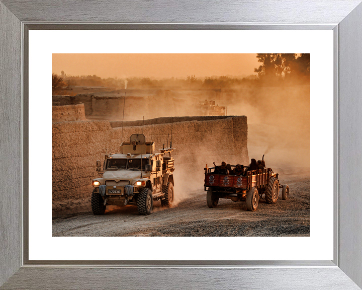 British Army Husky Route Trident Helmand January 2011