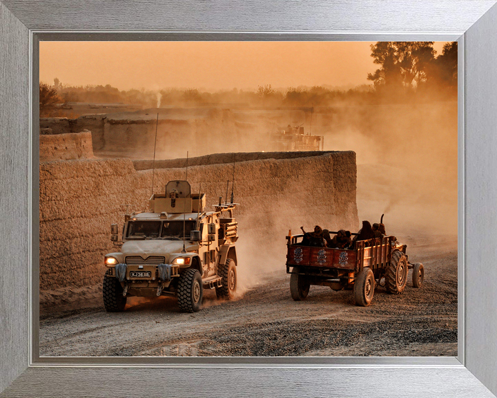 British Army Husky Route Trident Helmand January 2011