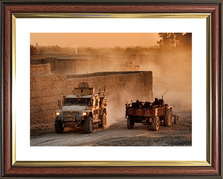 British Army Husky Route Trident Helmand January 2011