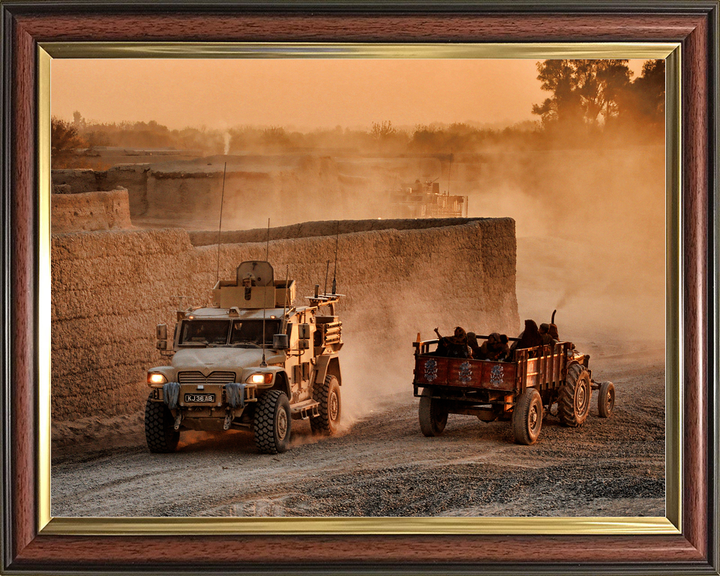 British Army Husky Route Trident Helmand January 2011