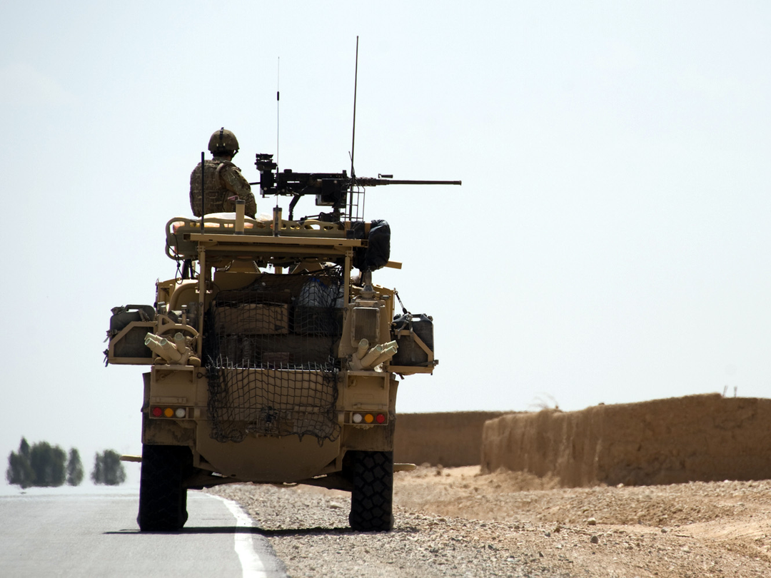 British Army Household Cavalry Jackal 2 Gereshk March 2011