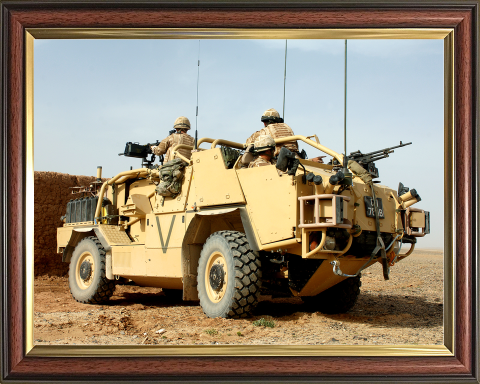 British Army Jackal Vehicle Camp Bastion April 2008