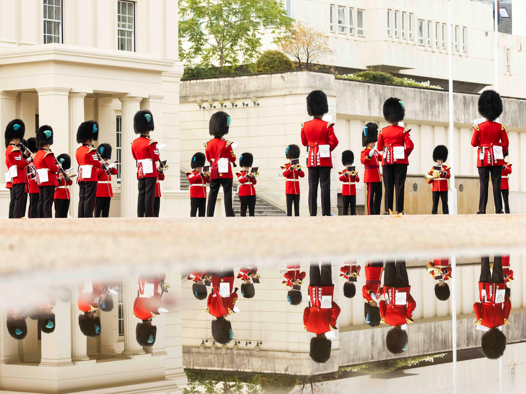 Band of the Irish Guards Reflections Photo Print – Guards Regiment Wall Art, Military Decor Posters, Prints, & Visual Artwork Hampshire Prints 6 x 4 No Frame No