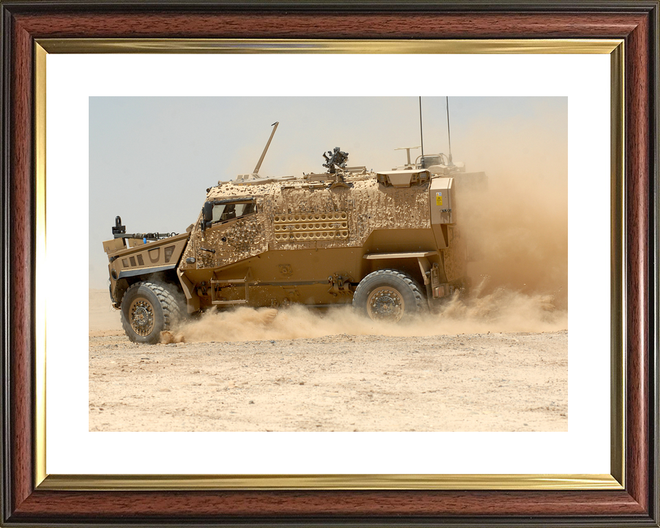 British Army Foxhound Patrol Vehicle Camp Bastion June 2012
