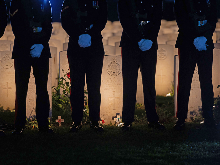 Soldiers with Commonwealth War Graves 2024 Photo Print - British Army Posters, Prints, & Visual Artwork Hampshire Prints 6 x 4 No Frame No