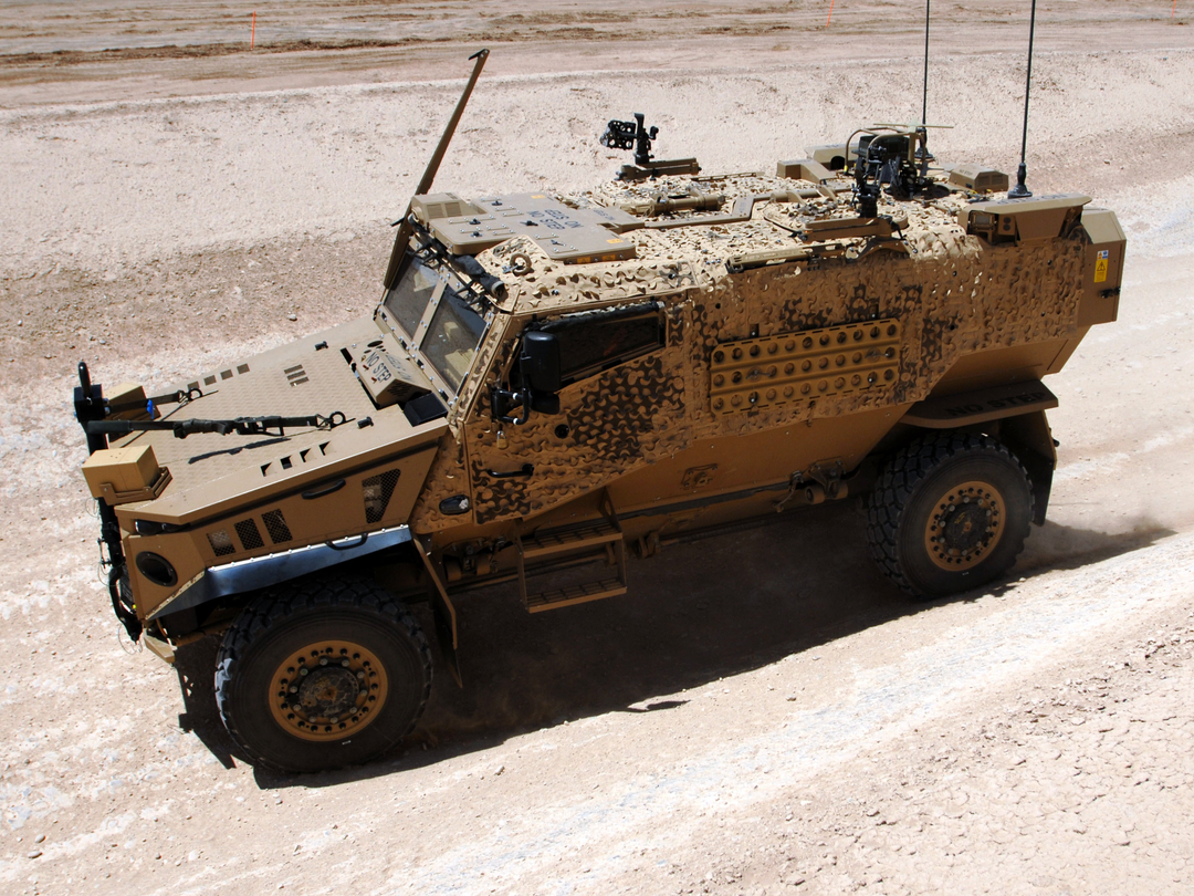 British Army Foxhound From Above Camp Bastion June 2012