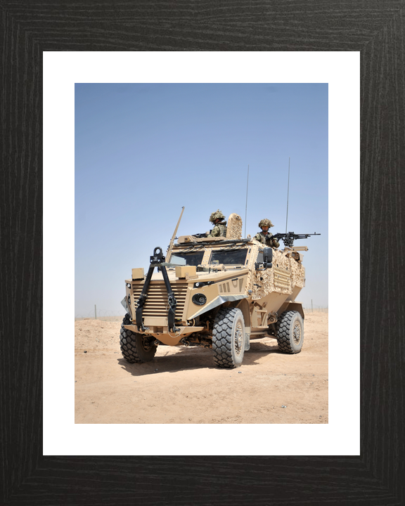 British Army Foxhound Crew in Hatches Bastion June 2012