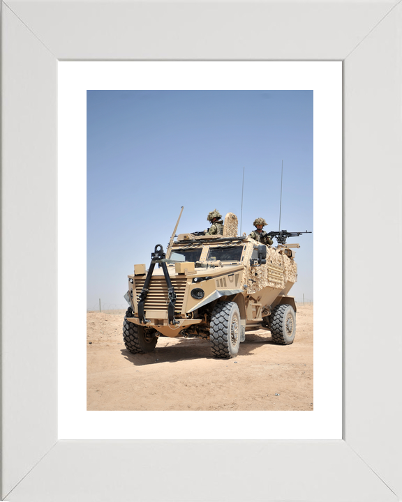 British Army Foxhound Crew in Hatches Bastion June 2012