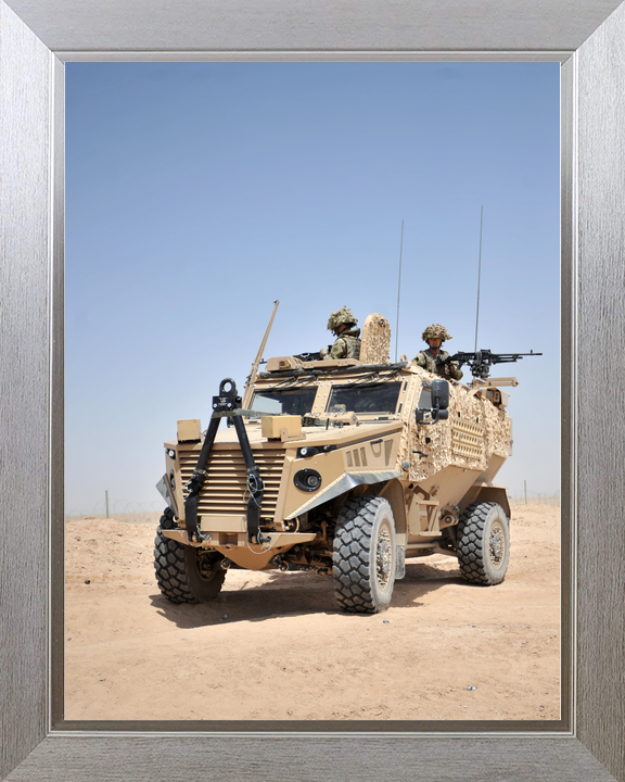 British Army Foxhound Crew in Hatches Bastion June 2012