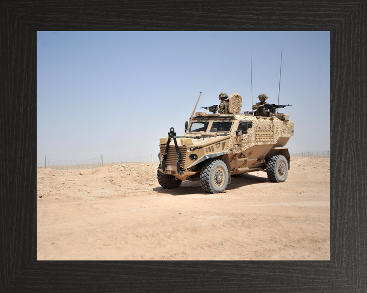 British Army Foxhound Two Roof Gunners Bastion June 2012