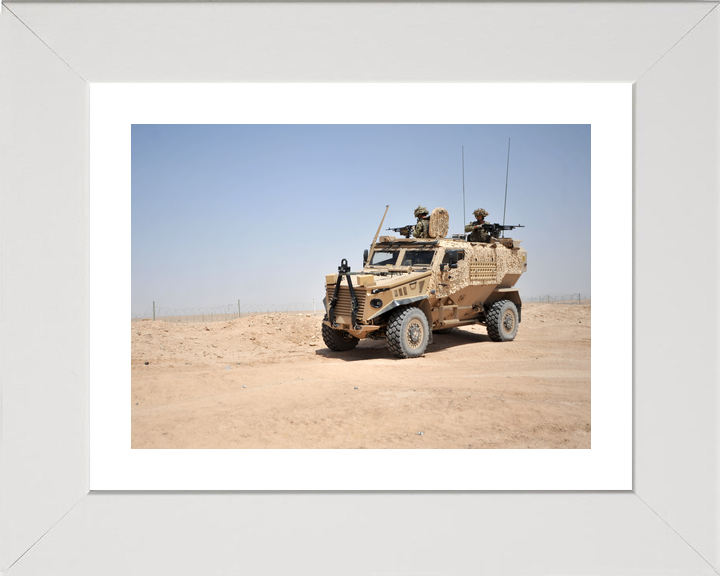 British Army Foxhound Two Roof Gunners Bastion June 2012