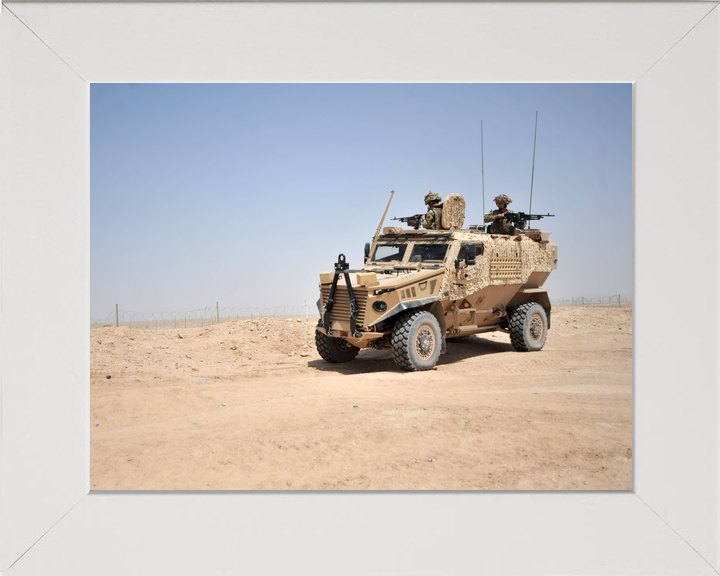 British Army Foxhound Two Roof Gunners Bastion June 2012