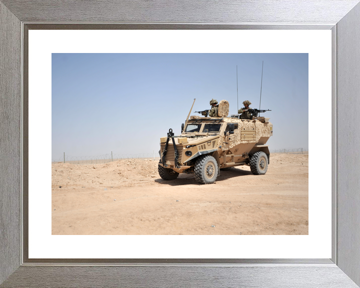 British Army Foxhound Two Roof Gunners Bastion June 2012