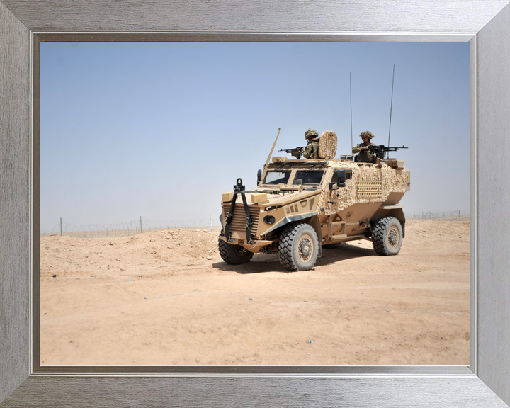 British Army Foxhound Two Roof Gunners Bastion June 2012