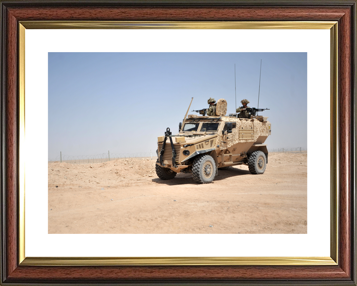 British Army Foxhound Two Roof Gunners Bastion June 2012