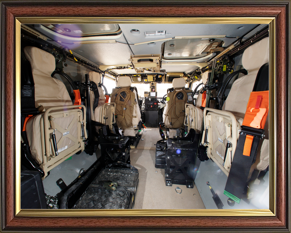 British Army Foxhound Interior Camp Bastion June 2012