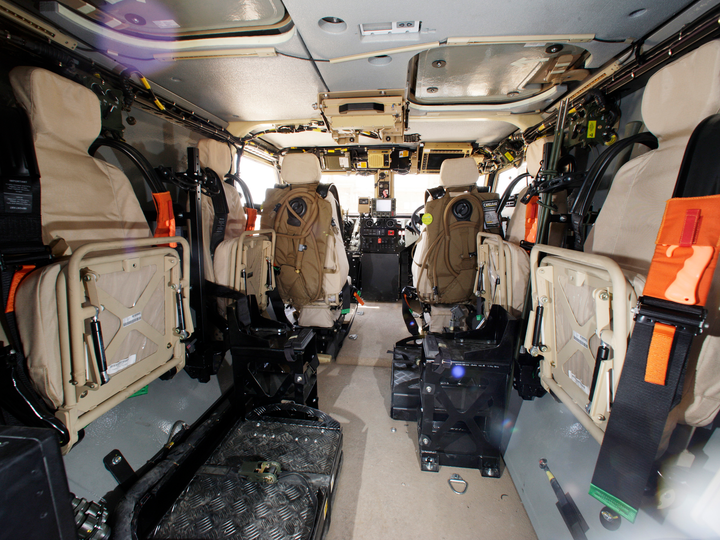 British Army Foxhound Interior Camp Bastion June 2012