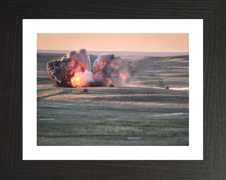 British Army 1 YORKS Live Firing BATUS Canada September 2014
