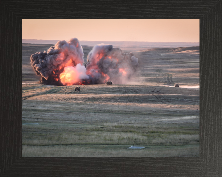 British Army 1 YORKS Live Firing BATUS Canada September 2014