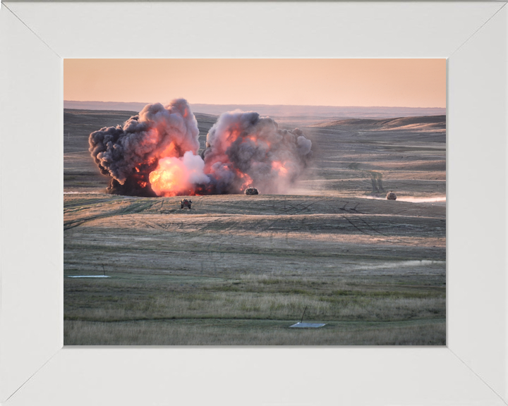 British Army 1 YORKS Live Firing BATUS Canada September 2014