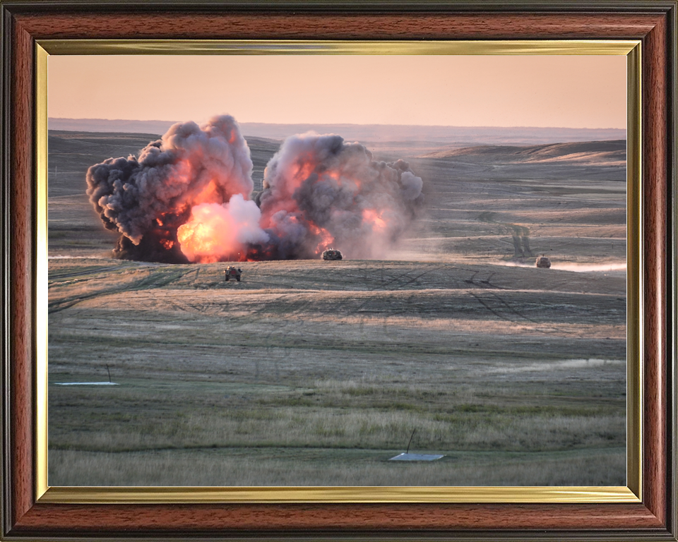 British Army 1 YORKS Live Firing BATUS Canada September 2014